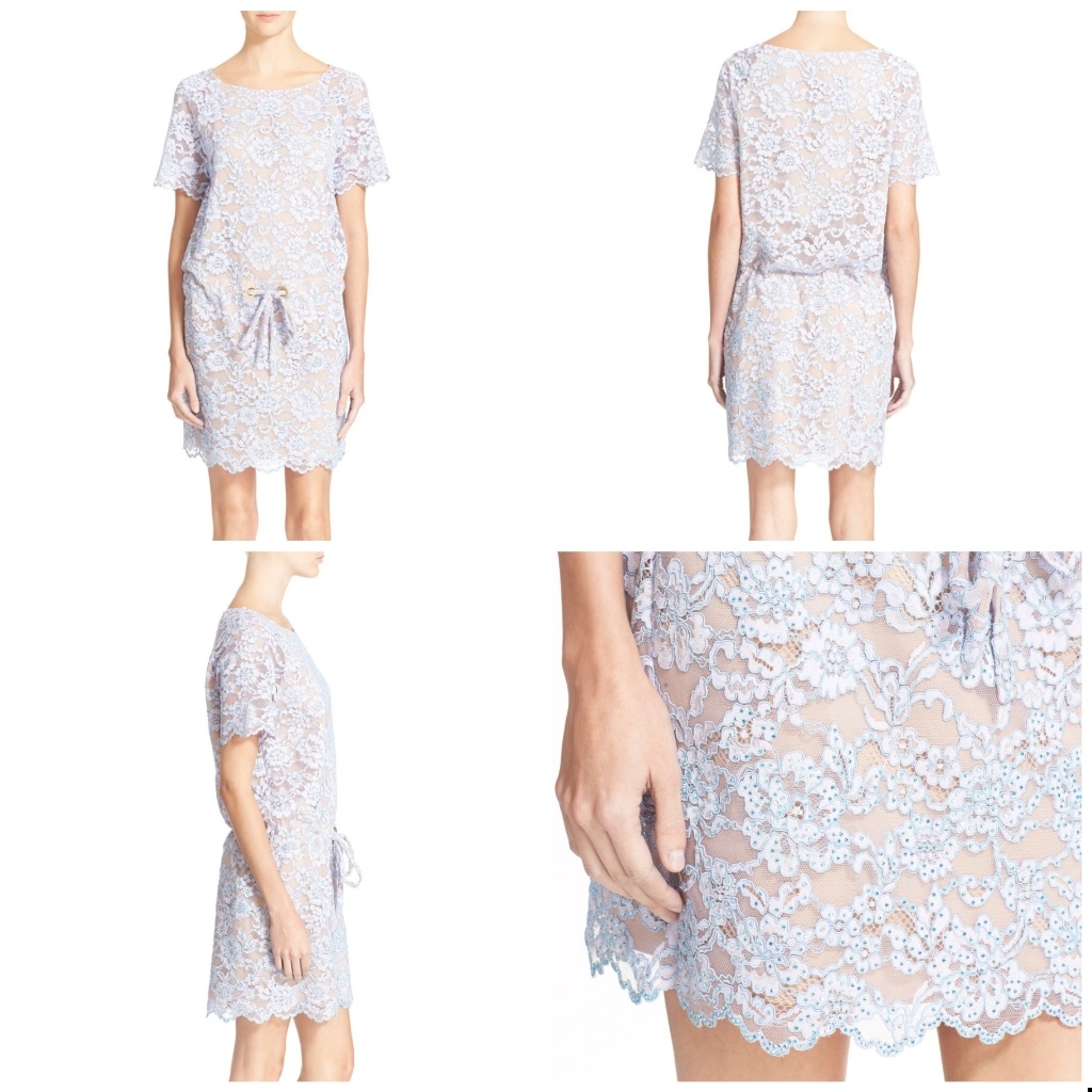 Diane Von Furstenberg Amal Lace T-Shirt Dress